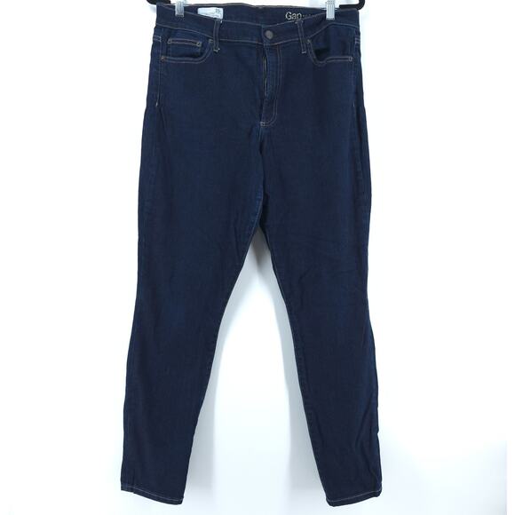 Gap1969 Plus Size Normcore Resolution Stretchy True Skinny HighRise DarkWash 33R - Picture 1 of 15
